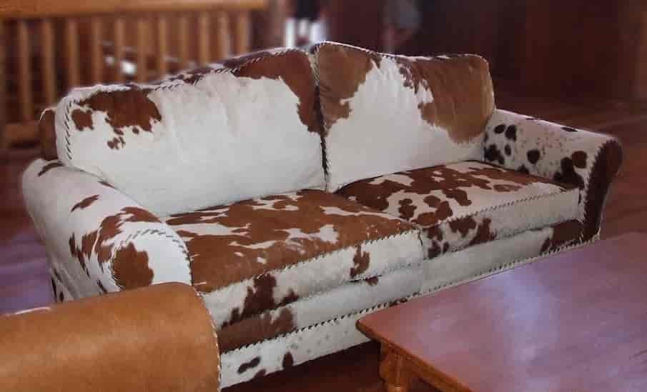 living room sized cowhide rug ideas