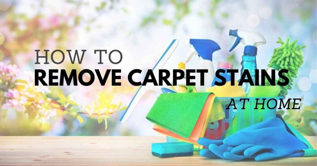 how to remove stains from carpet at home