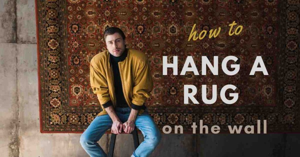how to hang a rug on the wall