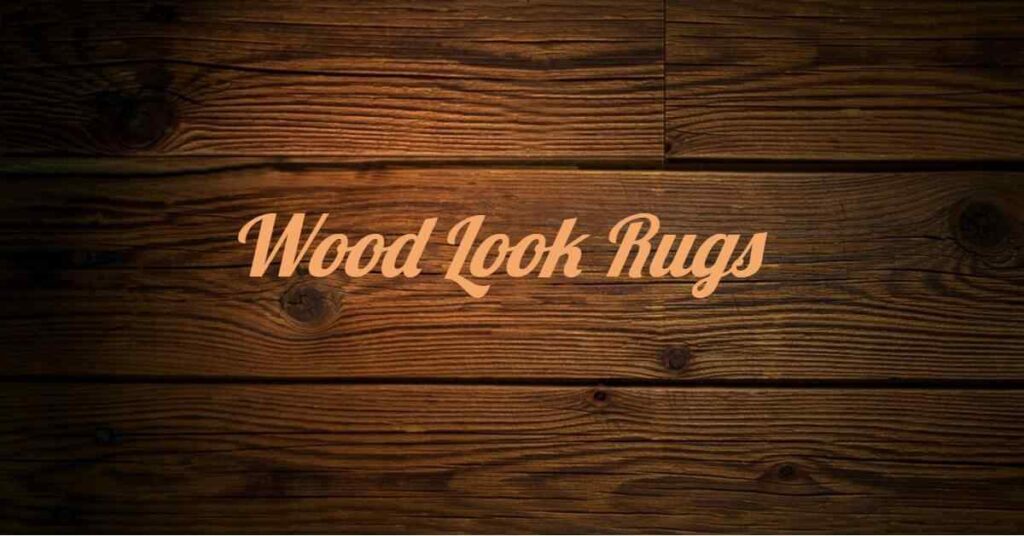 wood look rug