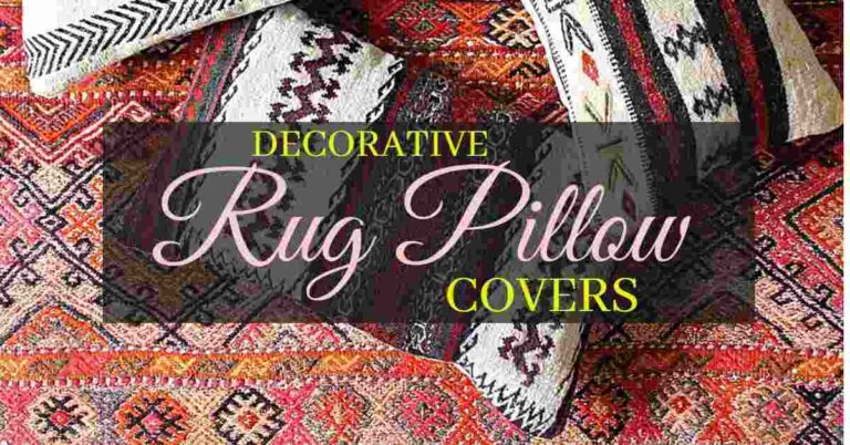 Rug Pillow Covers