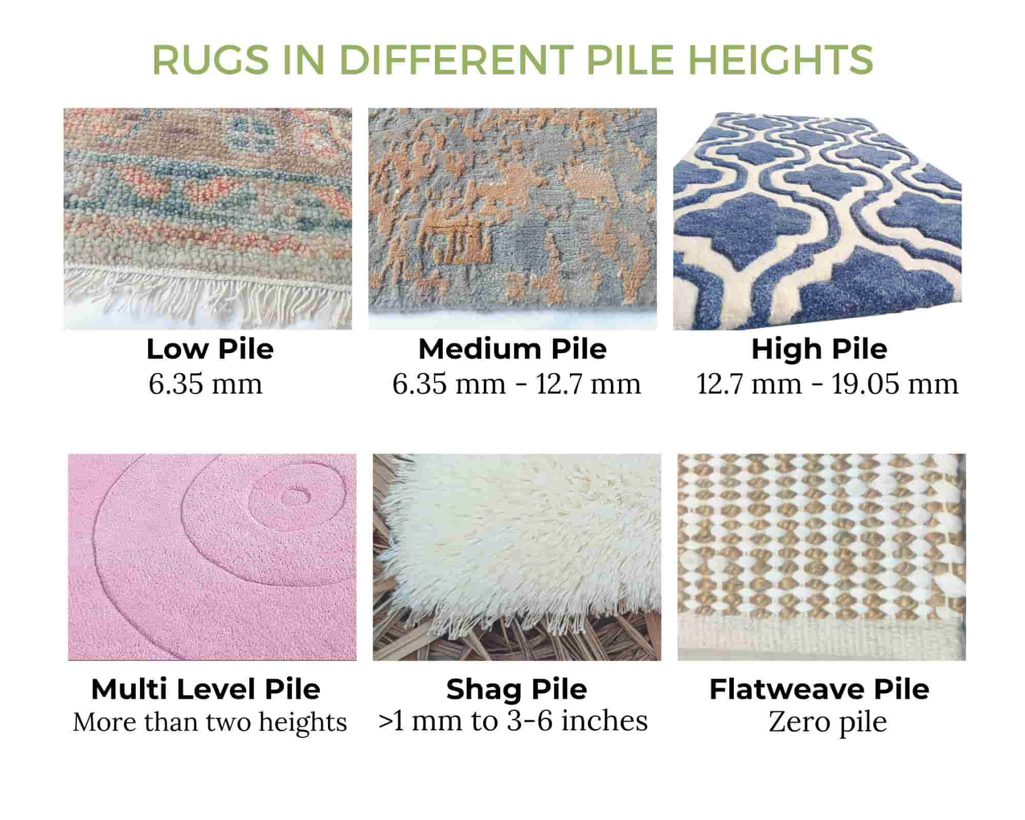 1 Guide, Pile Height For Rugs Low Vs High Vs Medium Pile