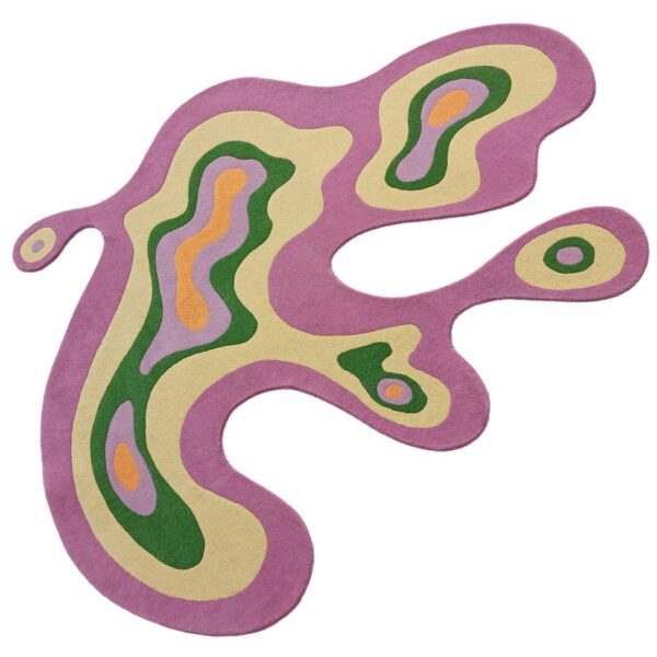 wingspan abstract shaped rug