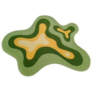 amoeba shaped rug