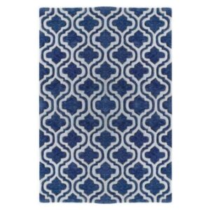 Blue Quatrefoil Rug